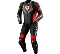 Revit Quantum 3 perforated One Piece Motorcycle Leather Suit, anthracite/neon red, size 54