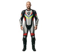 Revit Quantum 3, leather suit 1pcs. 48 Light Grey/Black/Neon-Yellow