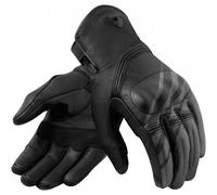 Rev'it Redhill Leather Perforated Motorcycle Motorbike Gloves - Black / Grey