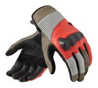 Revit Lewisville Motorcycle Gloves, red-beige, size M for Men
