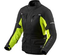 Revit Outback 5 H2O waterproof Ladies Motorcycle Textile Jacket, black/neon yellow, size 46