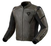 Revit Parallax, leather/textile jacket 52 Olive/Black