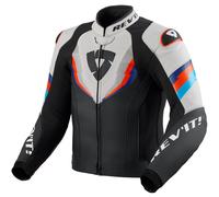 Revit Quantum 3 perforated Motorcycle Leather Jacket, black-grey, size 52 for Men