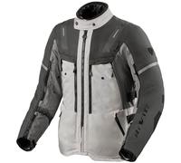 Revit Sand 5 H2O Motorcycle Textile Jacket, black-grey-silver, size XL for Men