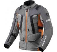 REV'IT Revit Sand 4 Grey Orange Winter Removable Liner Motorcycle Jacket XXL