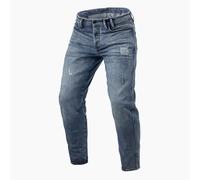Rev'it Rilan Tapered Fit Motorcycle Motorbike Denim Jeans Medium Blue Vintage