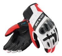 Rev'it Ritmo Leather Gloves Motorbike Motorcycle Urban City Black / Neon Red