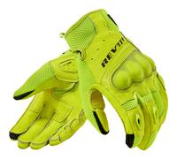 Rev'it Ritmo Leather Gloves Motorbike Motorcycle Urban City Neon Yellow