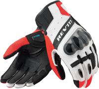 Revit Ritmo Motorcycle Gloves, white/red/black, size M