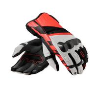 Revit RSR 5 Moto Motorcycle Motorbike Gloves White / Neon Red