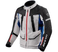 Rev'it Sand 4 H2O Waterproof Thermal Motorbike Motorcycle Jacket - Silver / Blue