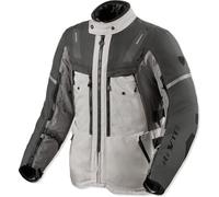 Revit Sand 5 H2O Motorcycle Textile Jacket, black-grey-silver, size L for Men