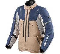 Revit Sand 5 H2O Motorcycle Textile Jacket, blue/beige, size L