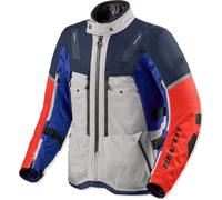 Revit Sand 5 H2O Motorcycle Textile Jacket, silver/blue, size XXL