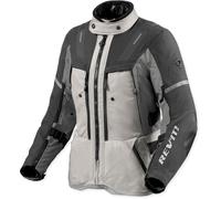 REV'IT! Motorcycle Jacket Sand 5 H2O – Waterproof Textile – Black/Grey/Silver Size 46 Women