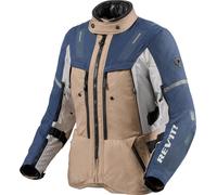 Revit Sand 5 H2O waterproof Ladies Motorcycle Textile Jacket, blue-beige, size 46 for Women