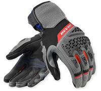 Revit Sand 5 Ladies Motorcycle Gloves, black-grey-red, size XL for Women
