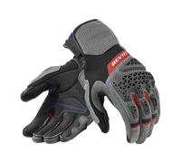 Revit Sand 5 Motorcycle Gloves, black-grey-red, size L for Men