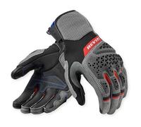 Revit Sand 5 Motorcycle Gloves, black/gray/red, M