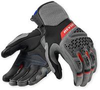 Revit Sand 5 Motorcycle Gloves, black-grey-red, size M for Men
