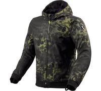 Revit Saros WB Camo Motorcycle Textile Jacket, black-green, size S for Men