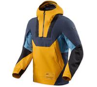 Revit Smock Blackwater 3 H2O waterproof Motorcycle Windbreaker Jacket, blue-yellow, size S for Men
