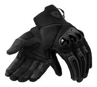 Rev'it Speedart Air Leather Ventilated Motorcycle Gloves - Black / Black