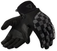 Revit Surge Chess Motorcycle Gloves, black/grey, size L