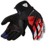 Revit Surge Motorcycle Gloves, black/red, size 3XL