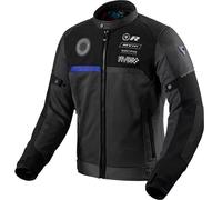 Rev'it Swiftblade Textile Motorcycle Motorbike Heritage Jacket - Black / Blue