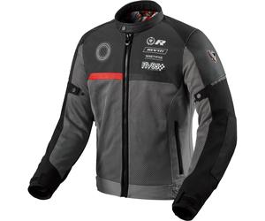 Rev'it Swiftblade Textile Motorcycle Motorbike Heritage Jacket - Black / Red