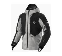 Revit Tectonic H2O Motorcycle Motorbike Hooded Textile Jacket Black / Light Grey