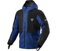 Rev'it Tectonic H2O Textile Motorcycle Waterproof Adventure Jacket - Black/Blue