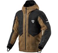 Rev'it Tectonic H2O Textile Motorcycle Waterproof Adventure Jacket - Black/Brown