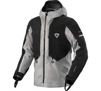 Rev'it Tectonic H2O Textile Motorcycle Waterproof Adventure Jacket - Black/Grey