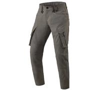 Revit Tristan Tapered Moto Motorcycle Motorbike Cargo Jeans Black / Olive