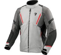 Revit Undulate H2O waterproof Motorcycle Textile Jacket, light grey/dark grey, size XXL