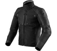 Revit Valve H2O, leather/textile jacket waterproof 56 Black