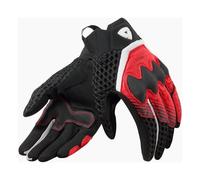 Revit Veloz Ladies Summer Motorcycle Motorbike Mesh Leather Gloves Black / Red