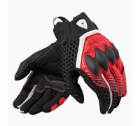 Rev'it Veloz Mesh Motorcycle Motorbike Leather Gloves Black / Red