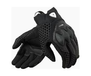 Revit Veloz Summer Motorcycle Motorbike Mesh Leather Gloves Black