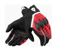 Revit Veloz Summer Motorcycle Motorbike Mesh Leather Gloves Black / Red