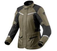 Revit Voltiac 3 H2O Ladies Motorcycle Textile Jacket, green/grey, size 44