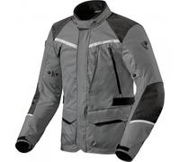 Revit Voltiac 3 H2O Motorcycle Textile Jacket, grey, size 2XL for Men
