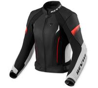 Revit Xena 4 Ladies Motorcycle Leather Jacket, white-red, size 34 for Women