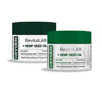 RevitaLAB Cannabis Day Cream + Night Cream with Hempseed Oil (Bundle), 2x 50ml