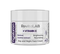 RevitaLAB Hyaluron Anti-Ageing Day and Night Cream, Enriched with Vitamin A (Retinol) Vitamin E, Liquorice Root Extract, Hyaluronic Acid and UV Filters, for Ages 60 - 75, 50 ml