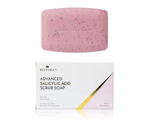 Revitale Advanced BHA Salicylic Acid Scrub Soap - Exfoliating Bar for Face & Body, Deep Pore Cleanser, Anti-Blemish, Skin Softening
