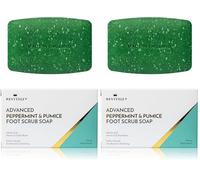 Revitale Advanced Peppermint & Pumice Foot Scrub Soap - Exfoliating & Revitalising Bar for Feet (Pack of 2)