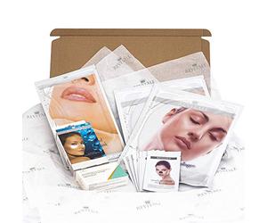 Revitale Classic Beauty Spa Mask Gift Set (5-Piece) Skincare Collection with Collagen Face, Neck & Eye Masks, Charcoal Nose Strips & Foot Scrub Soap